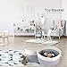 XXXL Jumbo Toys Pillows Throw Blankets Storage Solution Cotton Rope Basket Hamper with Build-in Handles