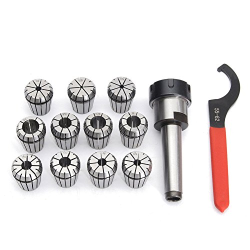 MT3 Shank With 11PC ER32 Collet Set ER32 Chuck & Spanner For Milling Machine