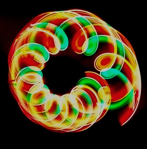 GloFX 8-LED Double Rave Orbit: X Dual Light Assorted Colors