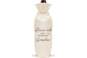 Godmother Proposal Gift for Aunt Sister Friends Pairs Well with Becoming Godmother Wine Bag for Godmom Baptism Gifts for Godm