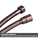 HOMEIDEAS Flexible Shower Hose Stretch 59-Inch to 79-Inch Stainless Steel Extra Long Shower Hose Replacement Handheld Shower Head Hose Extension, Oil Rubbed Bronze