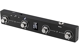 Portable Chocolate for MIDI Footswitch Controller Rechargeable 4Buttons Pedal