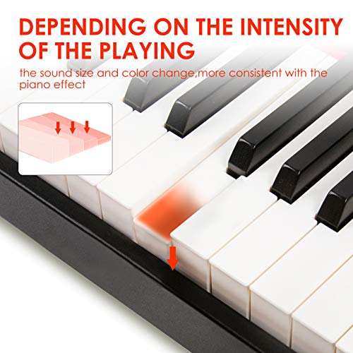 Digital Piano, Horse 88 Keys Electric Keyboard with Fully Weighted