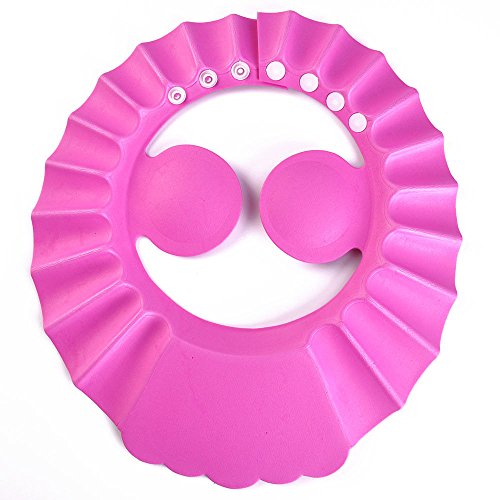 SunTrade 3Pcs Cute Baby Kids Adjustable Shampoo Bath Bathing Shower Cap Hat Wash Hair Shield