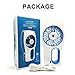 Handheld USB Fan Diffuser, soled Portable Mini Misting Personal Cooling Fan Mist Humidifier, Built-in Rechargeable Battery for Beauty, Home, Office, Travel, Outdoor (Blue)