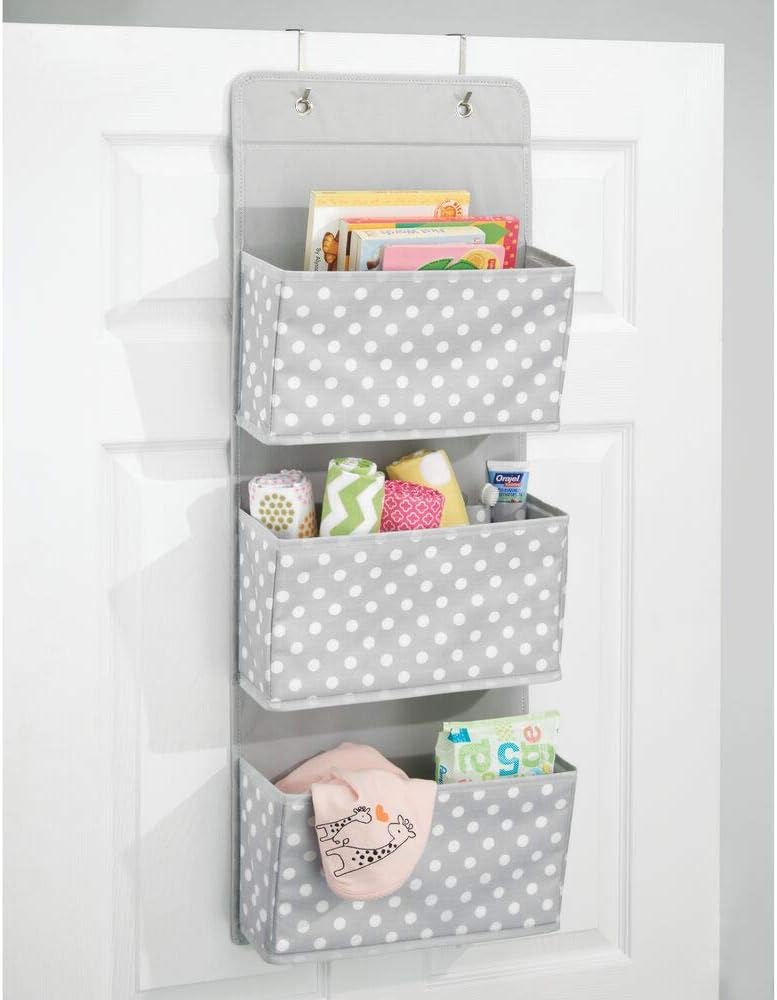 mDesign Wardrobe Organiser — Hanging Clothes Storage for Bedrooms and