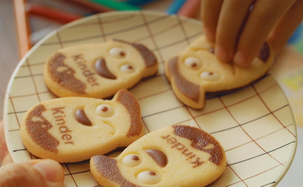 kinder kinderini 250g | Milch- & Kakao-Mürbekekse mit Gesichtern 3