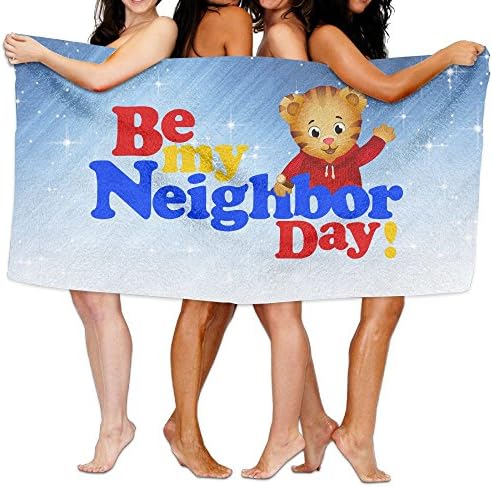 Uolongqul Daniel Tiger's Neighborhood Bath Towel Colorful Beach/Bath/Pool Towel 51.2" X 31.5"