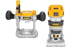 DEWALT Router Fixed/Plunge Base Kit, Variable Speed, 1.25-HP Max Torque (DWP611PK)