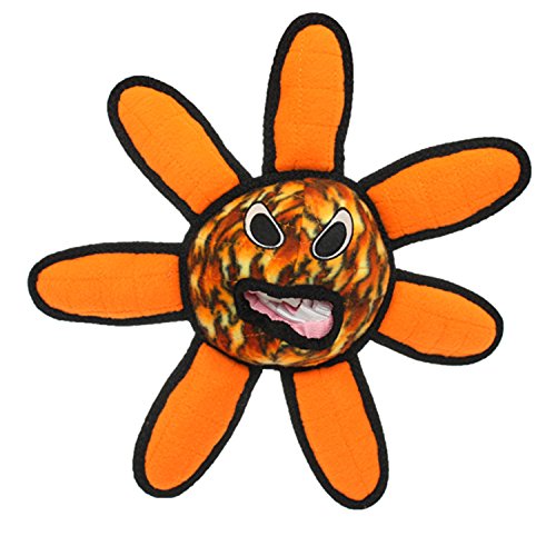 TUFFY Alien Ball Durable Dog Toy, Flower Fire Print