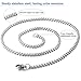 Besteel Womens Mens Stainless Steel Rolo Cable Wheat Chain Link Necklace for Men 16-36 Inch (22 Inches)
