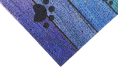 Darkyazi 23.6" x 35.4" Colorful Doormats Entrance Front Door Rug Funny Outdoors/Indoor/Bathroom/Kitchen/Bedroom/Entryway Floor Mats,Non-Slip Rubber (Dog paw Print)