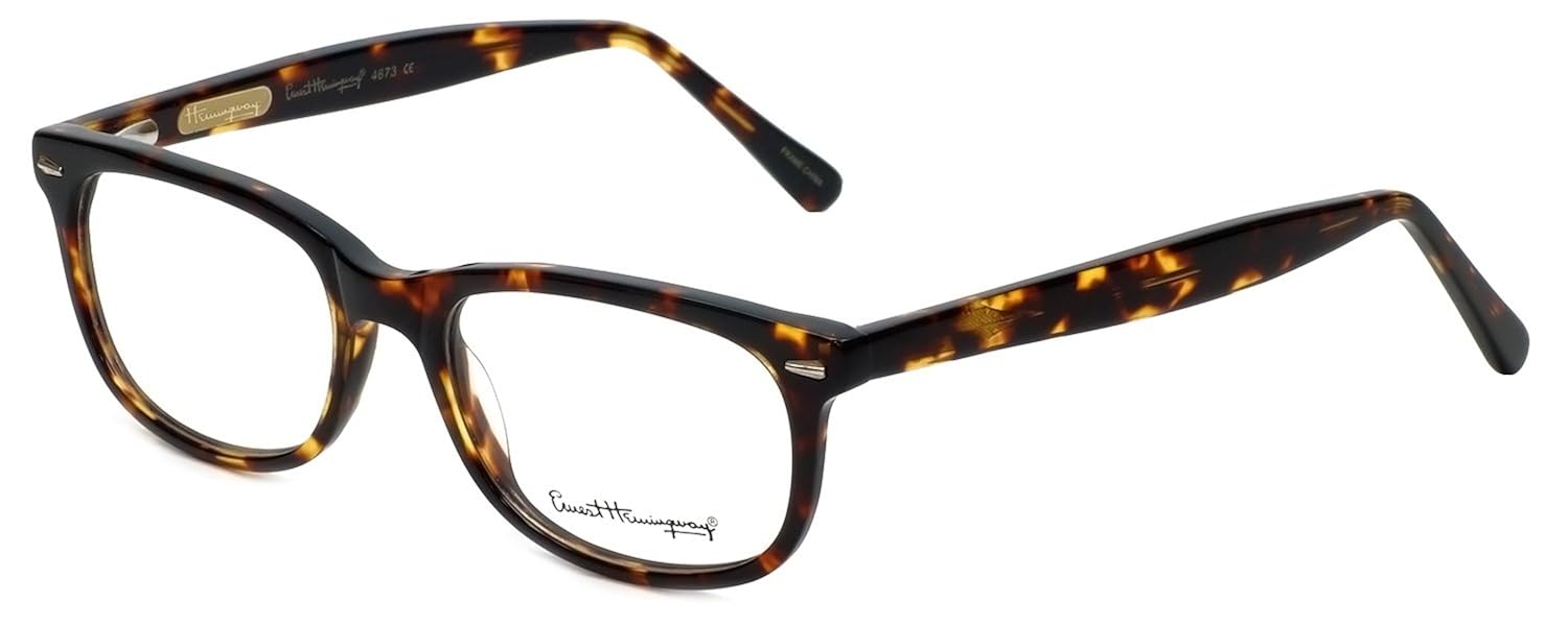 Amazon.com: Ernest Hemingway 4673 Designer Reading Glasses in Tortoise