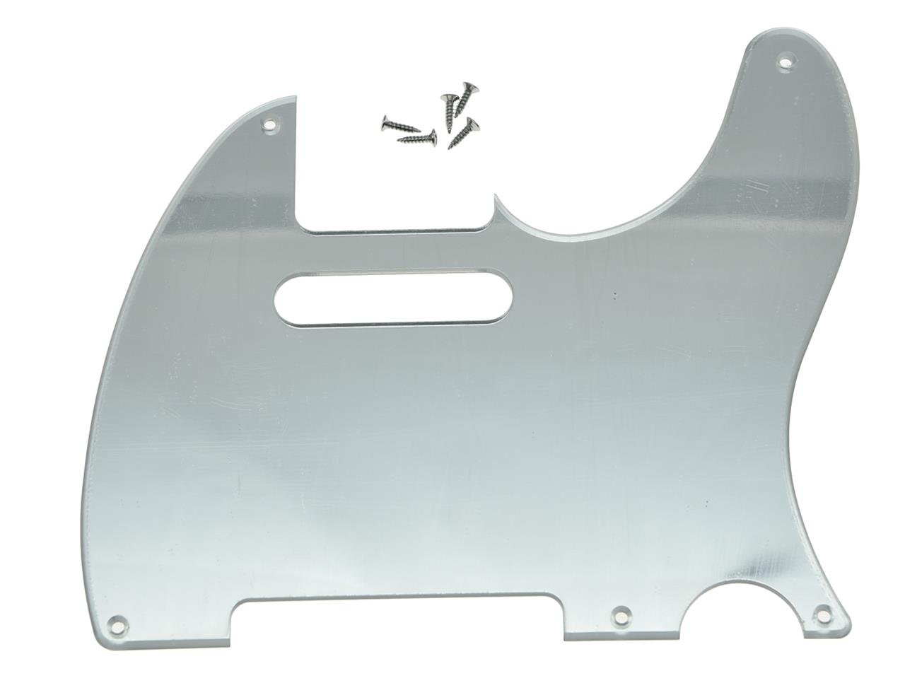 KAISH American Vintage 5 Hole Tele Pickguard TL Guitar Pick Guard Scratch Plate for Tele/Telecaster Silver Mirror 1 Ply โ image 1