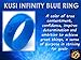 KUSI Infinity Men's Silicone Wedding Ring - Blue Glow in the Dark