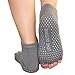QING OUTDOOR Women's Cotton Toeless Yoga Pilates Non Skid Socks Perfect for Yoga Pilates Barre Fitness Studio Workout Dance Travel Pack of 4