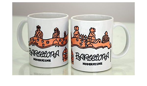 DONSOUVENIR Taza MUG Barcelona MODERNISME. Modelo: AZOTEA ...