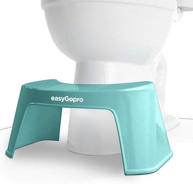 easyGopro 7.5" Most Compact Ergonomic Toilet Step for Easier Bowel