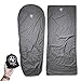 Outdoor Vitals Sleeping Bag Liner (Charcoal, Rectangular/Micro Polyester)
