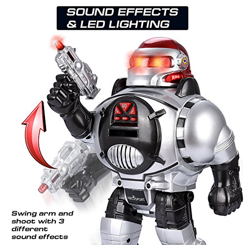 image for Abco Tech Remote Control RC Robot for Kids – Shoots, Sings, Dances, 