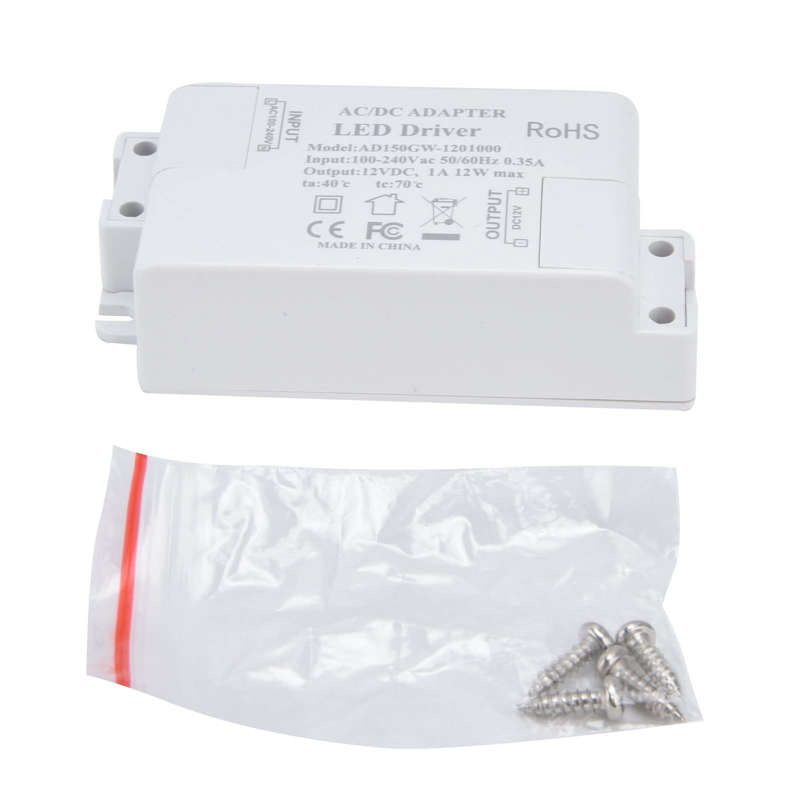 12v Dimmable LED Driver, High Reliability Convenient to Use Small Size LED Bulb Transformer for G4 MR11 MR16