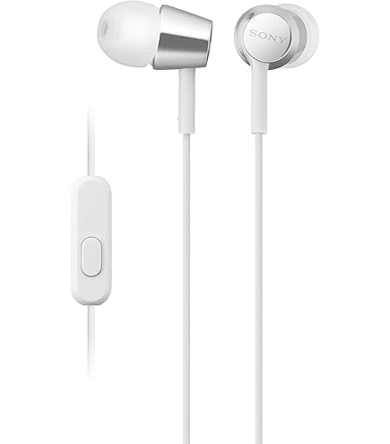 Sony MDR-Q38LW/W White Clip Type Headphones wiith Retractable Cord