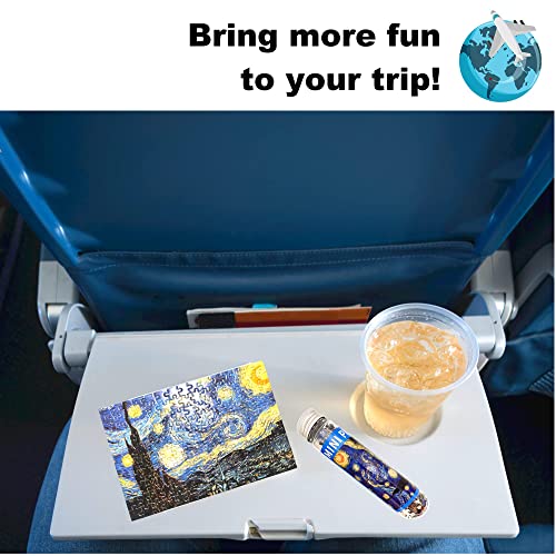 Mini Jigsaw Puzzles For Adults - 4 Pack Of 150 Piece Puzzles With Tweezers & Storage Tubes