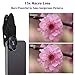 iPhone Camera Lens Kit,5 in 1 Kaiess 120° Super Wide Angle Lens + 15X Macro Lens + 2X Telephoto Lens + 198° Fisheye Lens + Kaleidoscope Lens for iPhone X/8/7/6/6s plus,Samsung and Most Smartphone