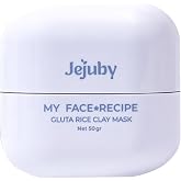 jejuby Cream, My Face Recipe Gluta Rice Clay Mask, Rice Clay Mask For Face, Tone-Up Cream, Hydration And Moisture Claymask, Gentle Skincare For All Skin (50g)