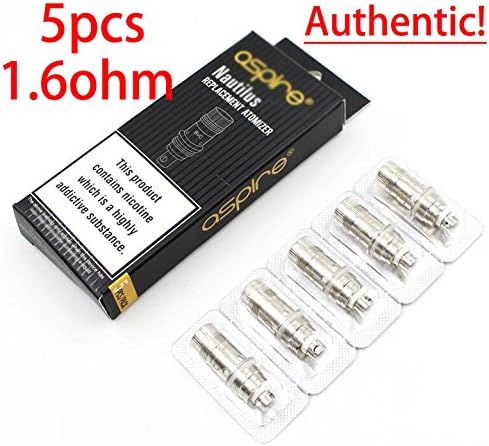 5pcs ṄǞutilus ḂVC 1.6 Cǒils For As-pire Ḱ3 ḰĬT ṄǞutilus 2 &amp; mini TAṄK AUTHENTIC