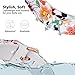 KOREDA Compatible with Samsung Galaxy Watch 4 40mm 44mm/Classic 42mm 46mm/Active 2 40mm 44mm/Galaxy Watch 3 41mm Bands Sets, 20mm Floral Print Sport Strap Replacement for Galaxy Watch 42mm