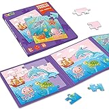 Sea Animal Puzzles Toys for Kids, Yarloo Foldable
