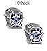 Pack of 10 Thin Blue Line Blue Lives Matter Badge USA Flag Police Car Truck Decal Sticker