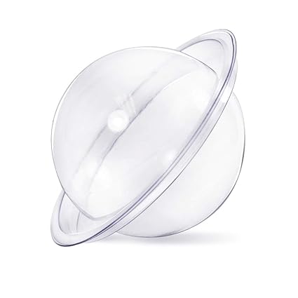 Bath Bomb Mold - 15 Sets Clear Plastic Round Molds - Perfect for DIY Homemade Bath Bomb Balls and Fizzie 1.75 15pk