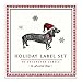 Alice Scott Christmas Dachshund Holiday Book of Labels by