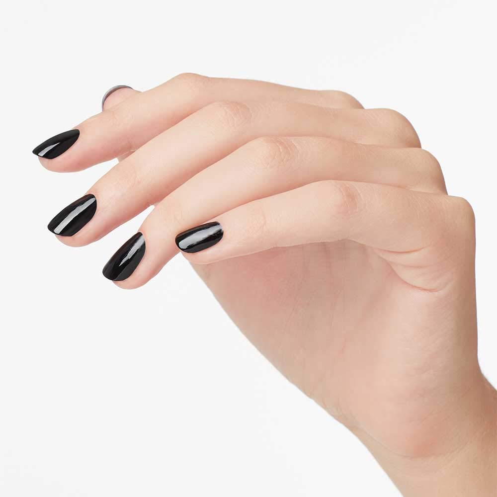 OPI Nail Lacquer Black Onyx | Opaque Dark Black Crème Chip Resistant Nail Polish | Vegan, Fast Drying, Streak Free - Image 4