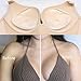 Women V-Shaped Silicone Bra Insert Chest Enhancer Pads for A-C Cups, Clear Medium