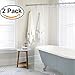 Amazer PEVA 4G Shower Curtain Liner (Pack of 2) with Weighted Bottoms Rustproof Grommet Holes, 72