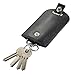 JUMI Key Case Bag Genuine Leather Car Keychain Organiser Wallet Cover Holder Black