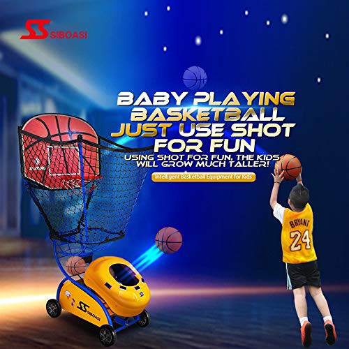 SIBOASI Basketball Shooting Machine for Kids Youth, Basketball Return