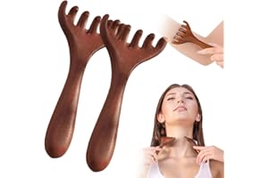 MEDECH 2PCS Six-Claw Fishtail Massage Comb Manual Scalp Massager,Six Touch Therapy Comb Massager Tool for Scalp Eye Facial Neck Shoulder, Gua Sha Comb for Men Women (2PC)