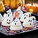 Antner Halloween Cupcake Topper Wrappers Halloween Party Cupcake Decor Food Picks, 48 Pieces