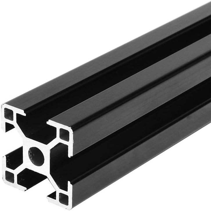 1000mm 3030 Clear Anodised Aluminum Profile Extrusion Frame Black for T Slot CNC