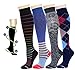 4 Pairs Dr. Motion Therapeutic Graduated Compression Women's Knee-hi Socks… (B)