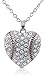 Womens/Teens Crystal Heart Shaped Pendant Necklace 