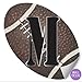 Wall Letters Custom Children's Decal Stickers Nursery Baby's Room Peel Stick Name Boy's Bedroom Decor Alphabet Initial Vinyl Kids Decorations Playroom Home Ball Sport Locker Girls (Letter M Football)