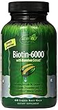 Irwin Naturals Biotin-6000 Hair & Nails, with Bamboo Extract for Strength & Protection - 60 Liquid Soft-Gels