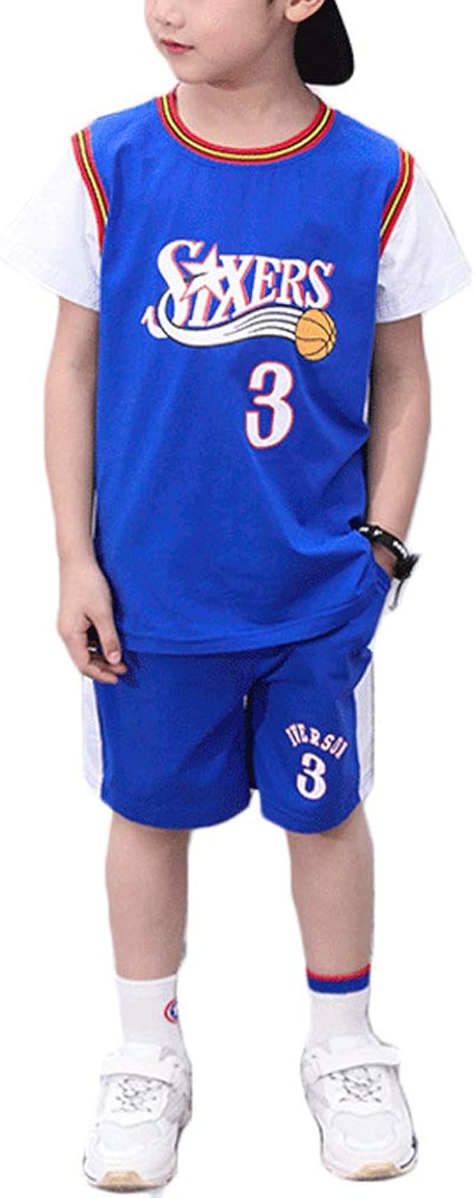 Philadelphia 76ers Allen Ezail Iverson 3# Chicos Baloncesto ...