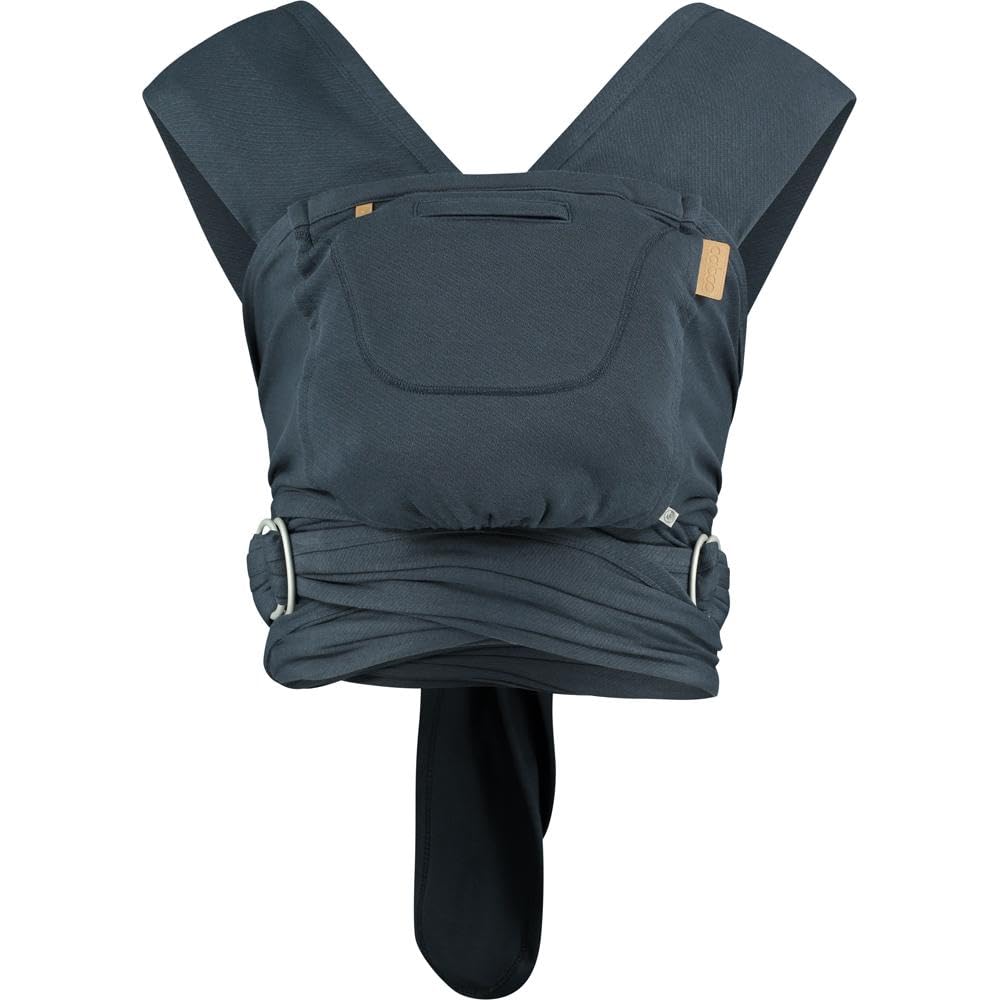 Close Caboo - Organic Cotton Adjustable Baby Carrier in Blueberry - Sustainable & Soft for Infants and Toddlers - One Size
