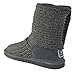 BEARPAW Women's Knit Tall Shearling Boots 658-W (8, Grey)